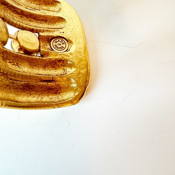 🔶Nicky Butler Fashion Gold-Tone Wide Crystal Egyptian Cobra Statement Cuff NEW - Picture 9 of 11